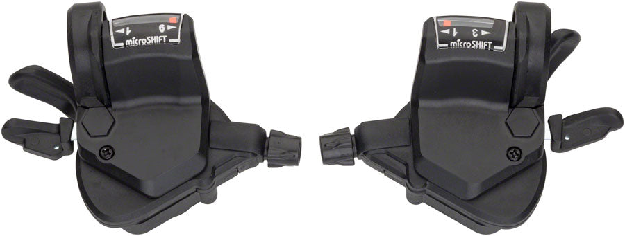 Shifters 11 MicroSHIFT 9-Speed Thumb Shifter Set - Compatible With