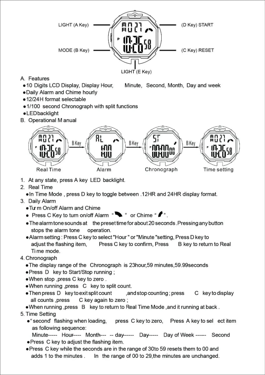 BrigadeQM Tactical Digital Watch V2 50M 2ndbike Shop