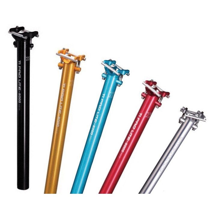 kcnc sattelstütze ti pro lite scandium KCNC Ti pro lite-AL75 with SS bolt, 30.9 mm/400mm. Black