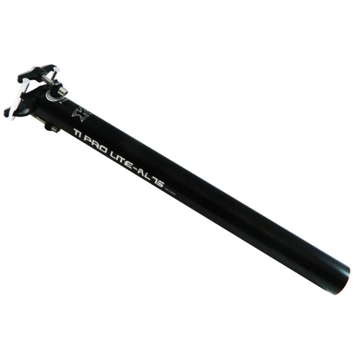 kcnc sattelstütze ti pro lite scandium KCNC Ti pro lite-AL75 with SS bolt, 31.6mm/400mm. Black – 2ndbike Shop