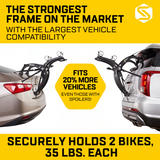 Saris BONES EX 2-BIKE Trunk Rack
