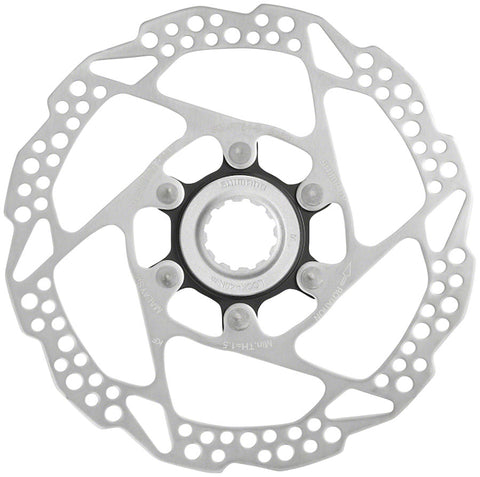 Shimano Deore SM-RT54-S Disc Brake Rotor - 160mm, Center Lock, For Resin Pads Only, External Lockring, Silver