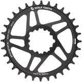 Wolf Tooth Direct Mount Chainring - 34t/SRAM Direct Mount/Drop-Stop B/For SRAM 3-Bolt Boost Cranks/3mm Offset/Black)