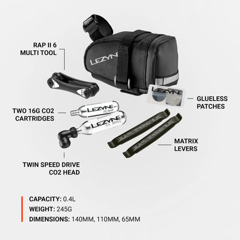 Lezyne M Caddy C02 Saddle Bag Kit