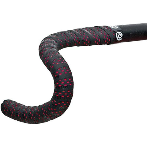 Bike Ribbon DROPS BLACK/RED w/LOGO bar tape
